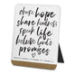 Ceramic Plaque: Today I Will Choose Hope (Ps 33:20, Gal 6:9-10, Prov 18:21, Prov 3:5-6)