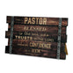 Wall/Desktop Plaque: Pastor Mdf (Jeremiah 17:7)