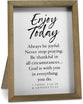 Desktop Plaque (MDF/wood): Enjoy Today (1 Thes. 5:16-18, Gen. 21:22) Hope Rising