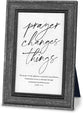 Desktop Framed Plaque (MDF/Wood): Boldly Believe, Prayer Changes Things (James 5:16), easel back