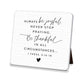 Ceramic Square Plaque: Be Joyful Easel Back (1 Thess. 5: 16-18)