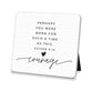 Ceramic Square Plaque: Courage Easel Back (Esther 4:14)