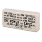 Cast Stone Scripture Block: The Lord is My Rock (Psalm 18:2)