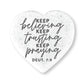 Scripture Stone Heart Plaque: Keep Believing (Duet. 7:9)