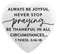 Stone Heart Plaque: Hope Heart, Always Be Joyful (1 Thess 5:15-16)