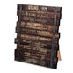 Tabletop Plaque: Stand Firm, Wood Planks Farmhouse Industrial (Various Scripture Verses)
