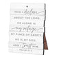 Tabletop Plaque, Stacked Wood: My Refuge (Psalm 91:2) Easel Back (Mdf)