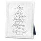 Desktop Framed Plaque (Resin): Fruit of the Spirit (Gal. 5:22-23) White, with easel back