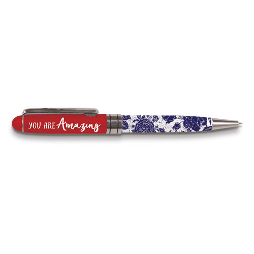 Pen Pretty Prints: You Are Amazing, Navy/White (Proverbs 31:25)