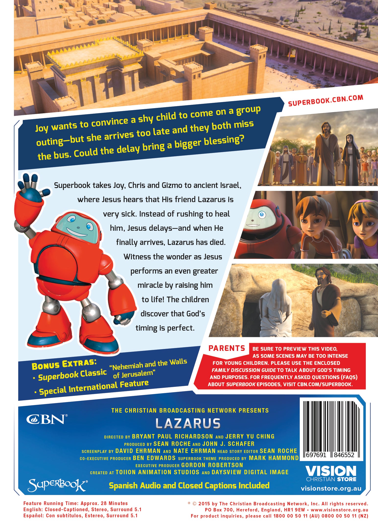 Lazarus (#10 in Superbook Dvd Series Season 3)