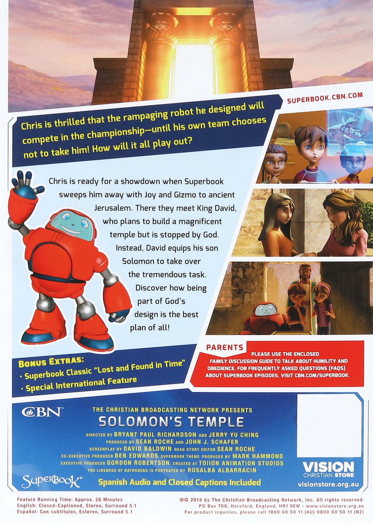 Solomon's Temple (#04 in Superbook Dvd Series Season 4)