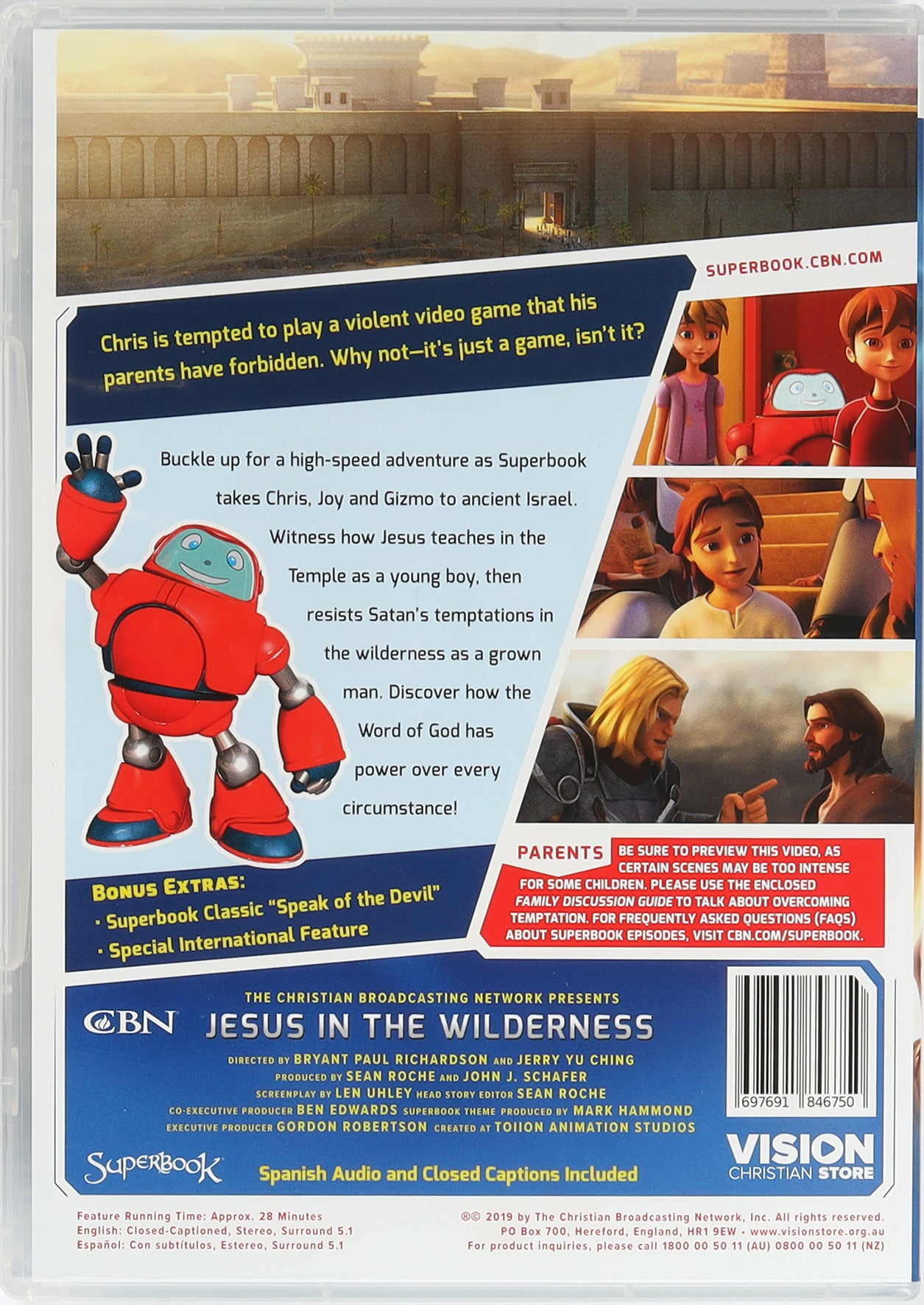 Jesus in the Wilderness (#11 in Superbook Dvd Series Season 4)