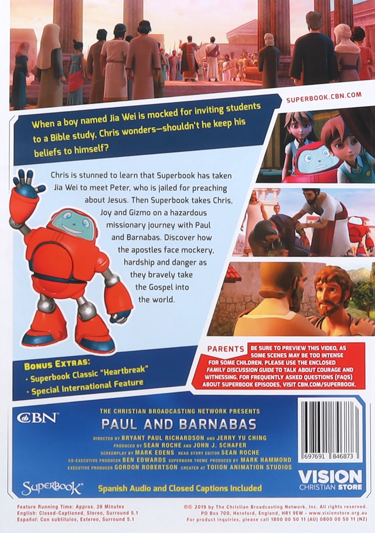 Paul and Barnabas (#12 in Superbook Dvd Series Season 4)