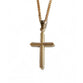 Necklace: Gold Plated Cross on 45Cm Gold Plated Chain