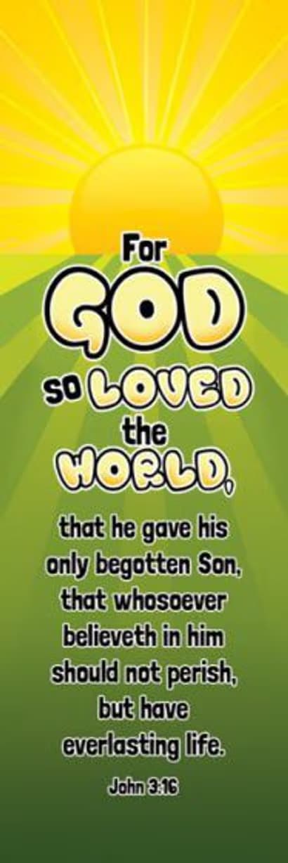 Bookmark - Kids (25 Pack): God So Loved the World (John 3:16 KJV)