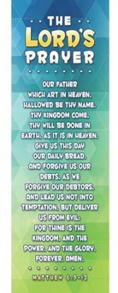 Bookmark - Kids (25 Pack): The Lord's Prayer (Matt 6:9-13 KJV)