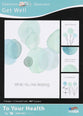 Boxed Cards: Get Well, to Your Health Watercolour Circles Blue/Green (Niv)