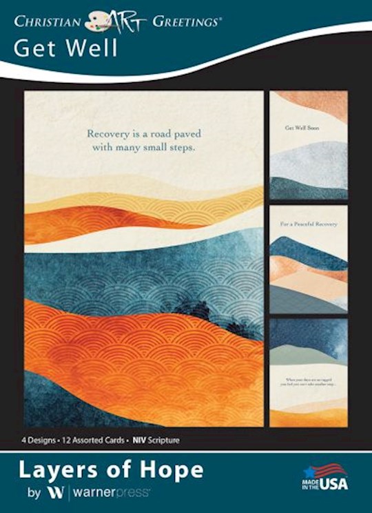 Boxed Cards: Get Well - Layers of Hope NIVR  (12 cards, 3 each of 4 designs)