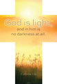 Bookmark - 25 Pack: God is Light (1 John 1:5, Kjv)