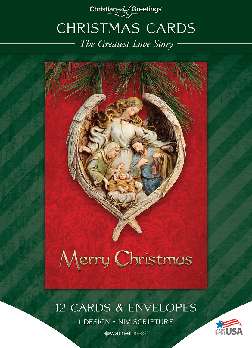 Christmas Boxed Cards: The Greatest Love Story, John 15:13 NIV (12 cards/envelopes, 1 design)