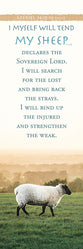 Bookmark (25 Pack): My Sheep (Ezekiel 34:15–16 NIV)