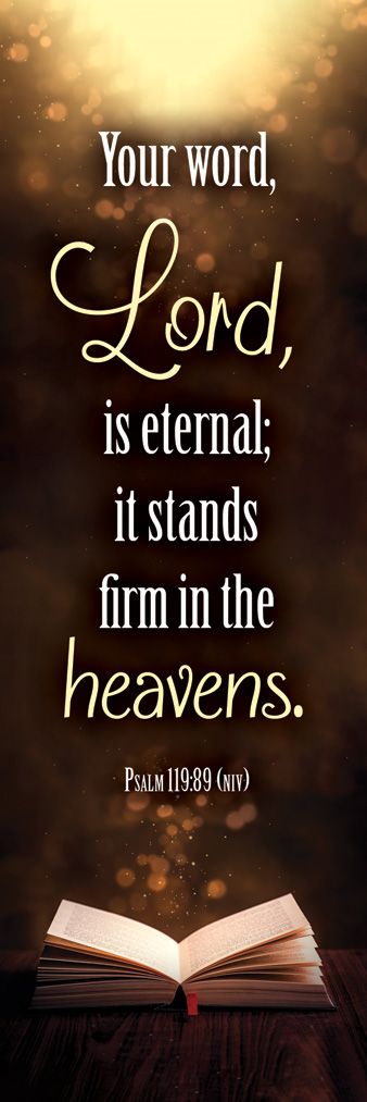 Bookmark (25 Pack): Your Word (Psalm 119:89 NIV)
