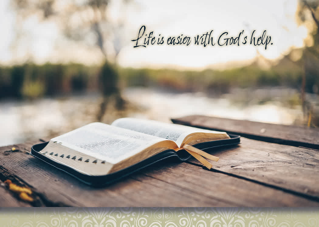Boxed Cards Care: God is With You (KJV, 12 cards/envelops, 3 each of 4 designs)