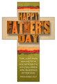 Bookmark Cross Shape - Father's Day (25 Pack): Happy Father's Day (Prov 20:7, KJV)