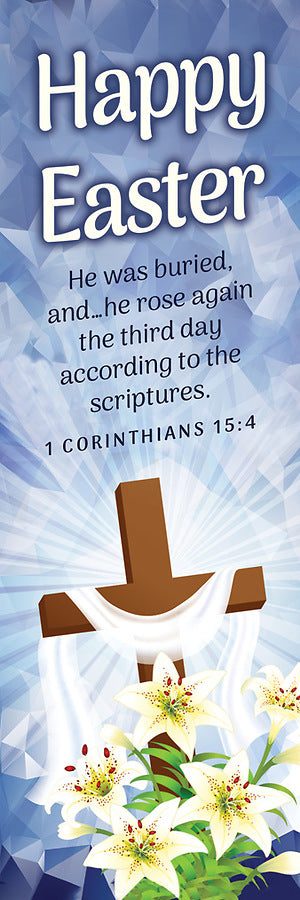 Bookmarks Kids Easter (25 Pack): Happy Easter (1 Cor 15:4, KJV)