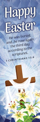 Bookmarks Kids Easter (25 Pack): Happy Easter (1 Cor 15:4, KJV)