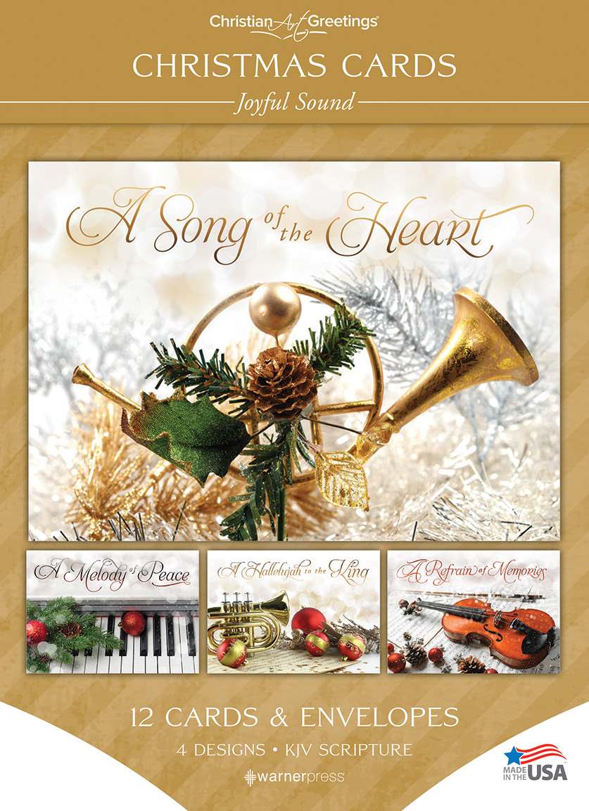 Boxed Cards Christmas: Joyful Sound (KJV, 12 cards/envelopes, 3 each of 4 designs)