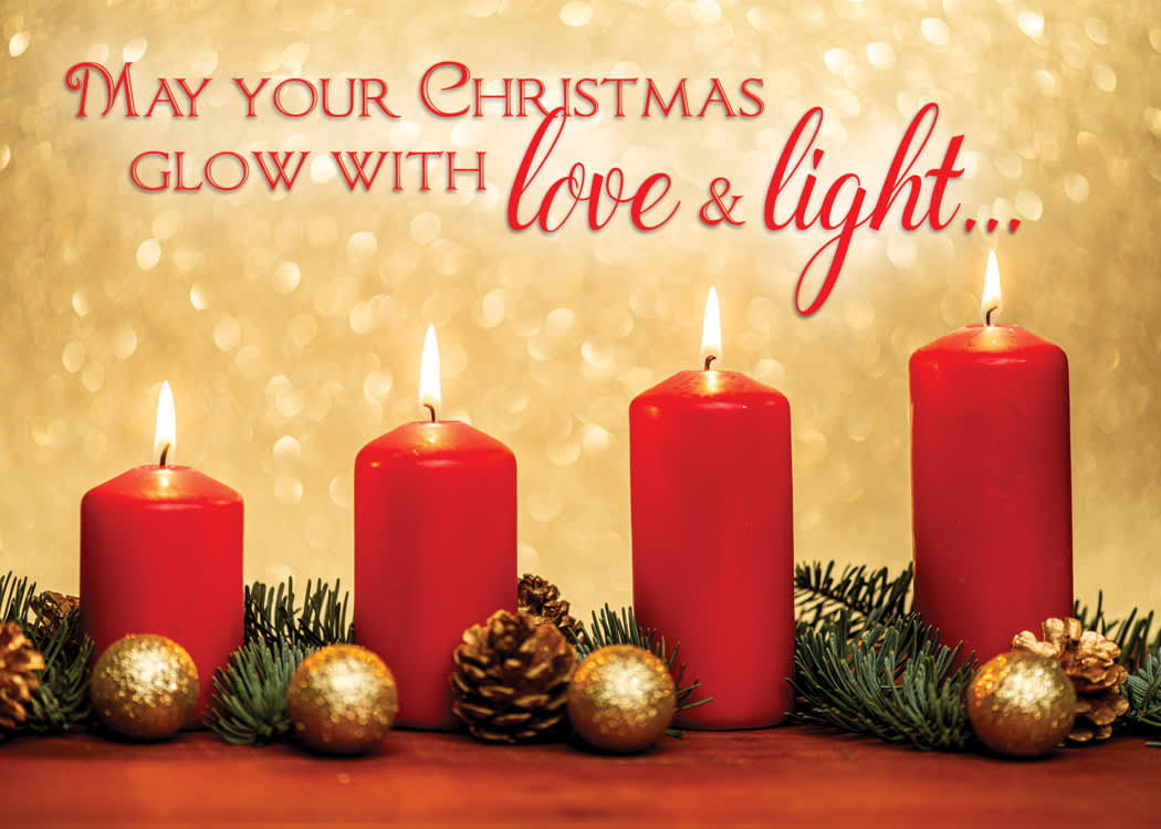 Boxed Cards Christmas: Love and Light (KJV, 12 cards/envelopes, 3 each of 4 designs)