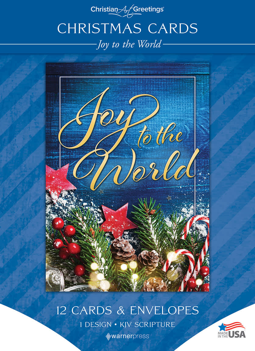 Boxed Cards Christmas: Joy to the World (KJV, Luke 2:10, 12 cards/envelopes)