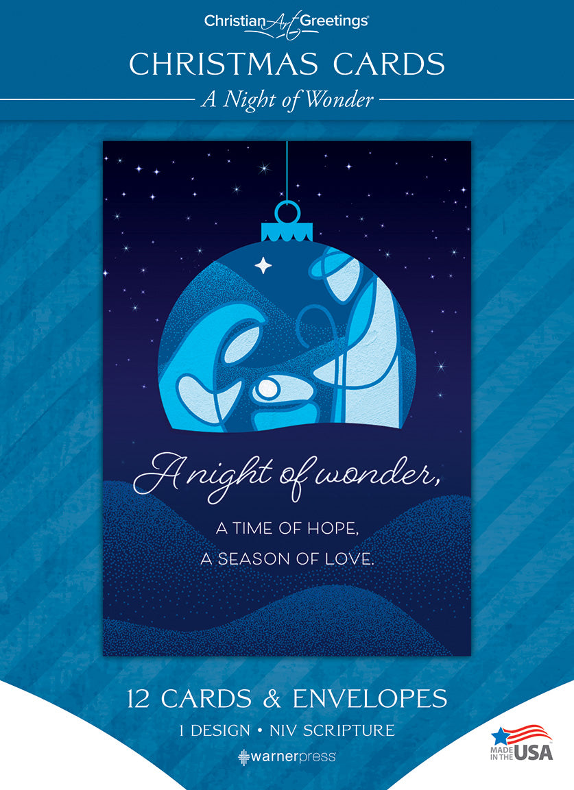 Boxed Cards Christmas: A Night of Wonder (NIV, Luke 2:14, 12 cards/envelopes)