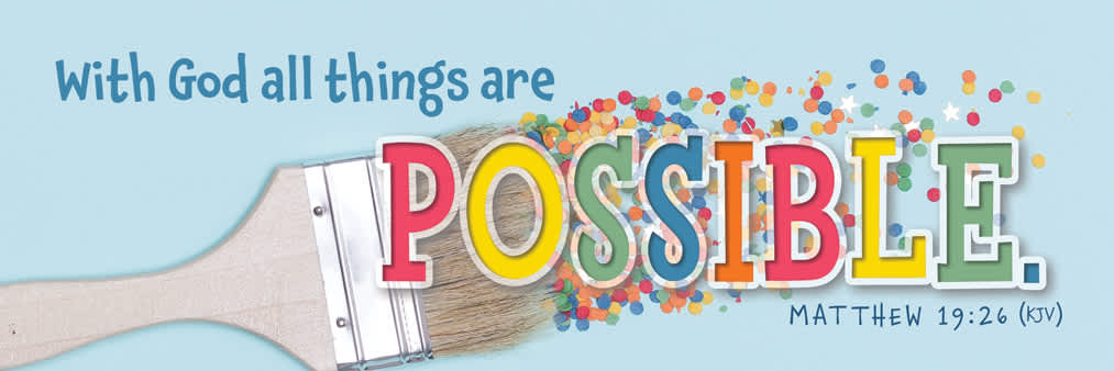 Bookmark, Kids (25 Pack): All Things Possible (KJV, Matt 19:26)