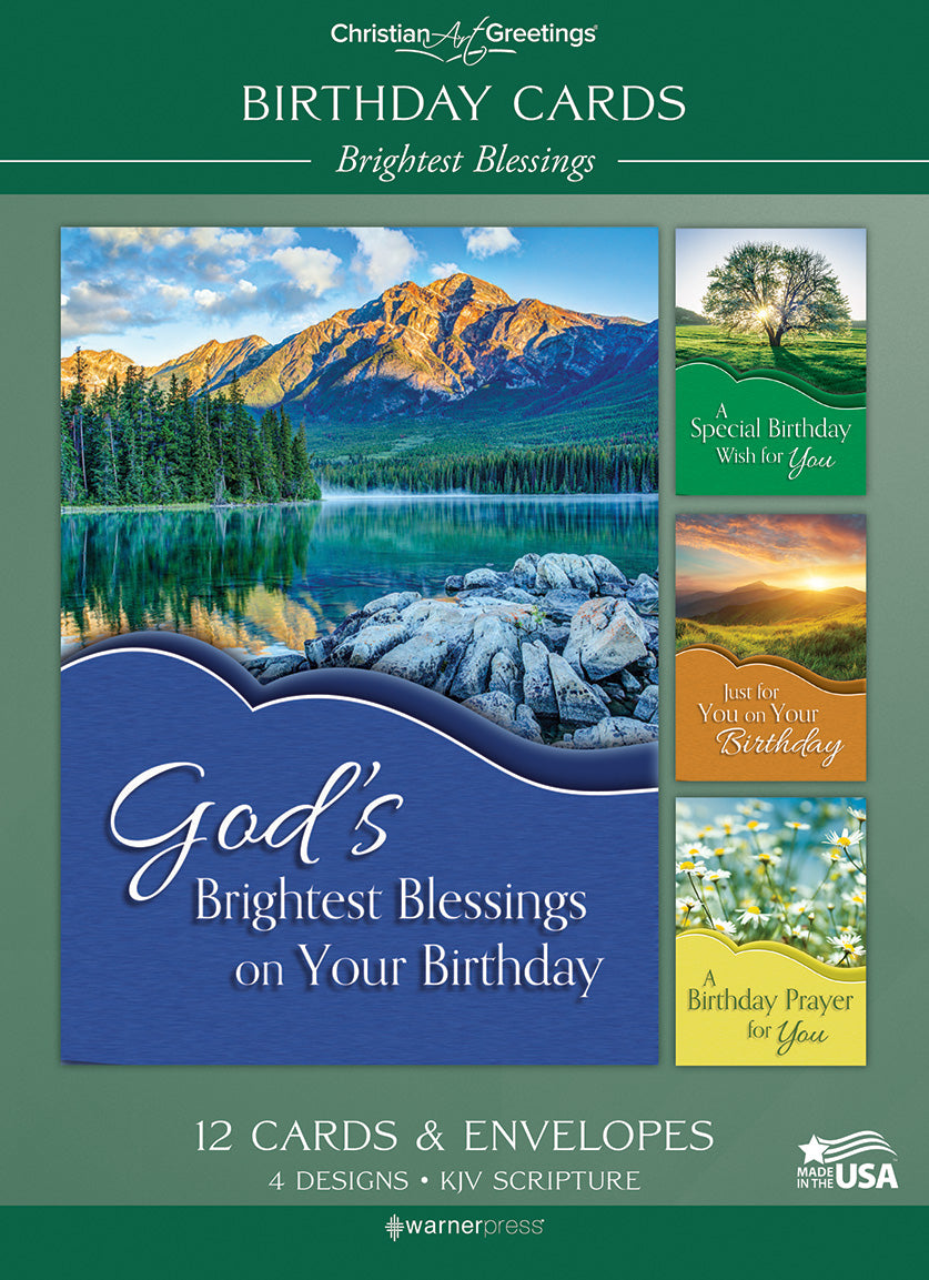 Boxed Cards: Birthday - Brightest Blessings  (KJV)