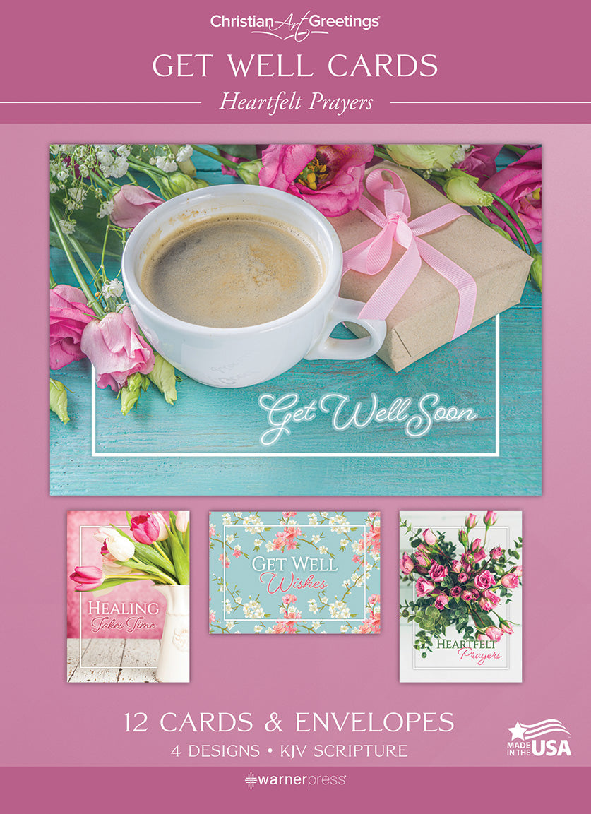Boxed Cards: Get Well - Heartfelt Prayers  (KJV)