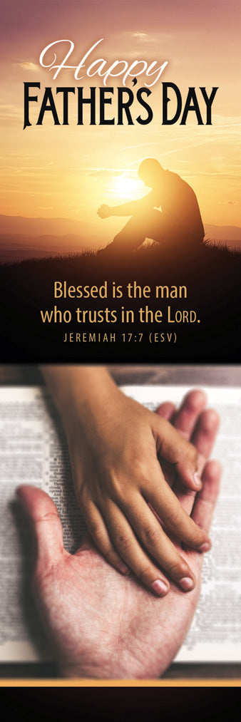 Bookmark (25 Pack): Happy Father's Day(Jer 17:7 KJV)