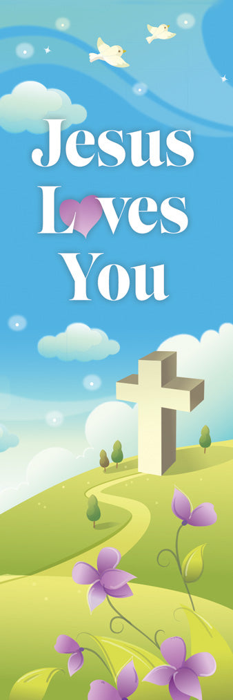 Bookmark (25 Pack): Kids - Easter - Jesus Loves You (John 15:13 NIV)