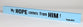 Skinny Plaque: My Hope Comes From Him! Blue