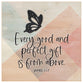 Plaque (MDF/Wood): Every Good And Perfect Gift