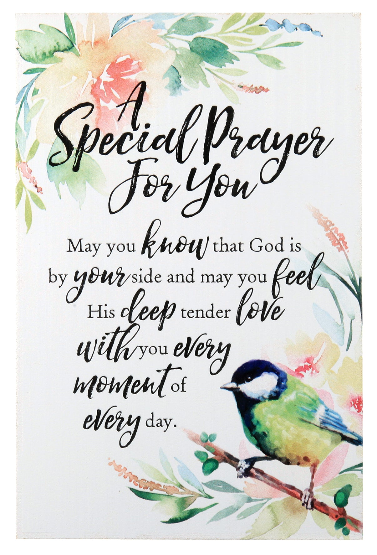 Woodland Grace Plaque: A Special Prayer For You, Bird/Floral