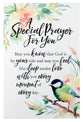 Woodland Grace Plaque: A Special Prayer For You, Bird/Floral