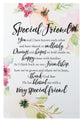 Woodland Grace Plaque: Special Friend Pink/Floral