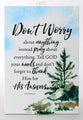 Woodland Grace Plaque: Don't Worry