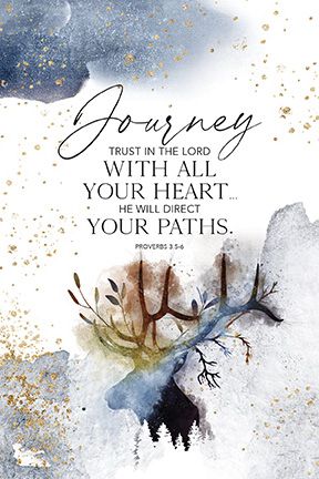 Heaven Sent Plaque: Journey, Proverbs 3:5-6, Mdf With Black Vinyl Edge