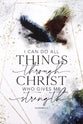 Heaven Sent Plaque: Things Through Christ, Phil. 4:13, Mdf With Black Vinyl Edge