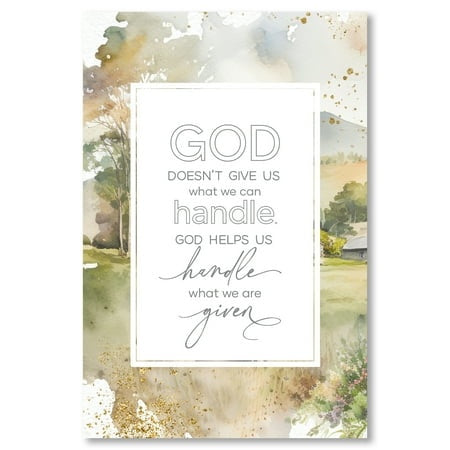 Plaque (MDF): God Doesn't Give Us