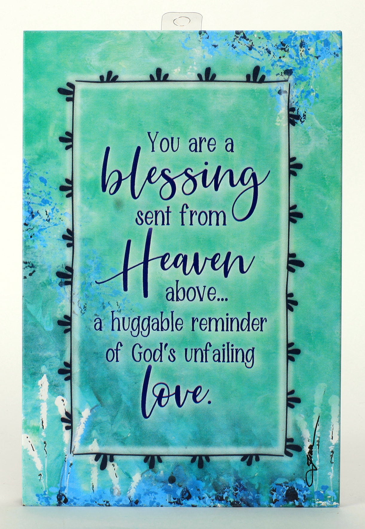Whispers of the Heart Plaque: You Are a Blessing Sent From Heaven Above... Green