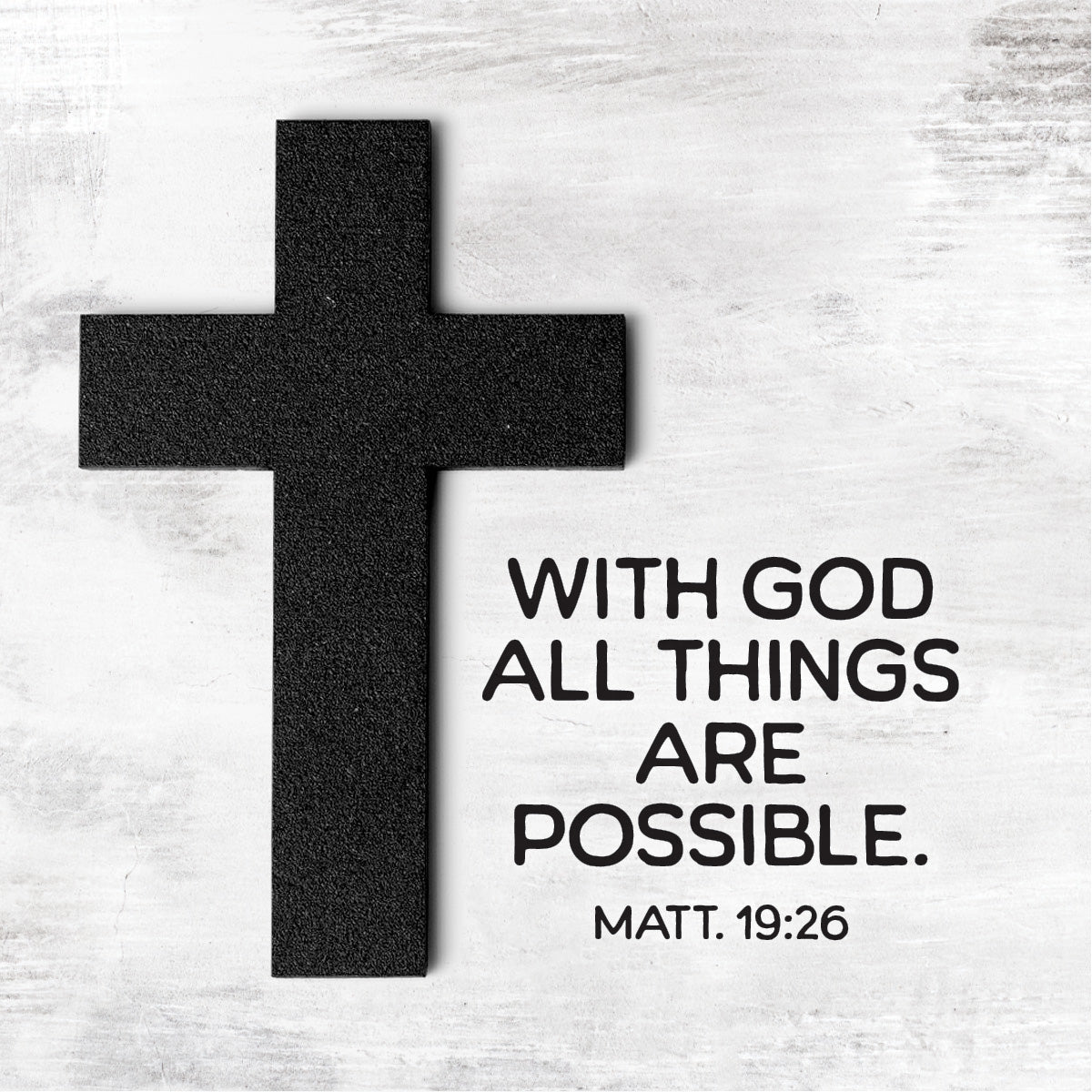 Magnet (Wood): With God All Things Are Possible